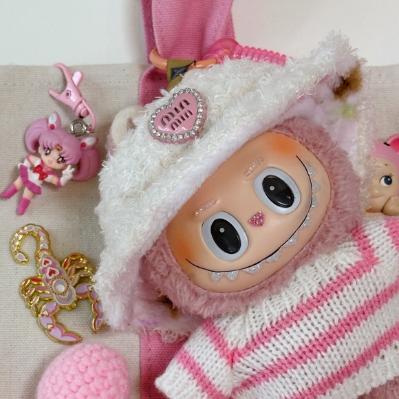 Trader Joe's Pink Pastel Mini Bag Custom - Picture 2 of 7